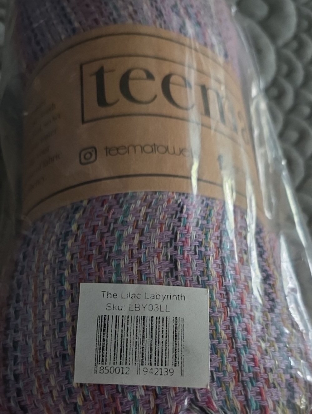 Teema Towel Lilac Labyrinth Still In Original Packaging